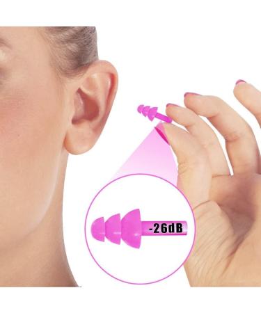 Reusable Ear Plugs for Noise Reduction | Concert & Swimming Hearing Protection | Soft Silicone Earplugs for Sleeping & Construction Safety - Buy Online on GoSupps.com