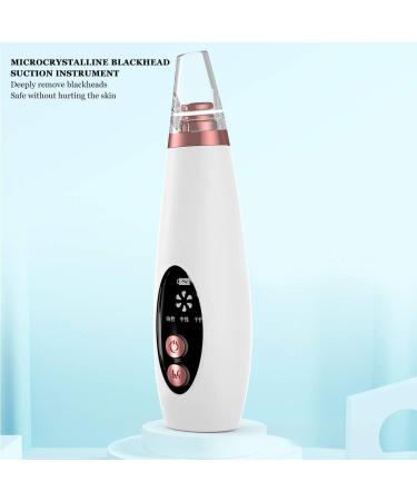 Blackhead Removal Vacuum - Adjustable Suction Pore Cleanser Beauty Device - USB Rechargeable - White - Buy Online on GoSupps.com