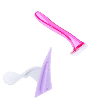 1 set intimate area trim shaver bikini shaver template facial tools skin care tools trimmer pubic razor body hair cutter for women the face 7x6cm sorted color