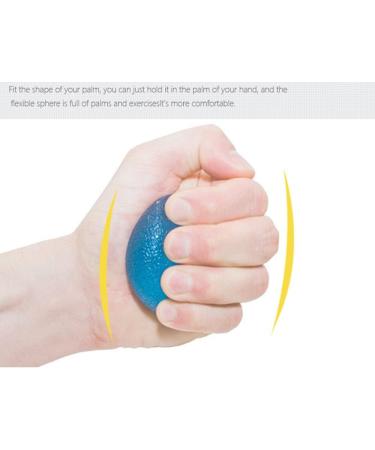  POKEAT 3Pc Gel Handball Therapy Squeezing Pressure Ball Finger Arthritis Hand Finger Grip Strengthening and Elimination of Pressure - Buy Online on GoSupps.com