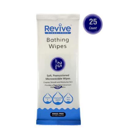 New Road Health Supply No Rinse Bathing Wipes for Adults - Disposable Shower Wipes with Aloe Vera - Ideal for Gym, Travel, Elderly - Rinse Free Camping Shower Wipes - 25 Count (Pack of 1) - Buy Online on GoSupps.com