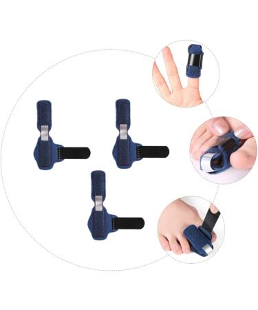 Healvian 3pcs Toe and Finger Splint Set for Trigger Thumb, Crooked Toe, and Sprained Toe - Aluminum Alloy Support Sleeves - Buy Online on GoSupps.com