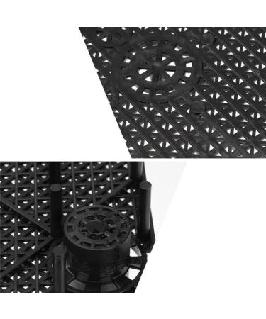 Movoja 8-Piece Aquarium Floor Mat & Filter Plate - Easy Click System 15cm Black Gravel Filter Panels for Under Gravel Aeration - Buy Online on GoSupps.com