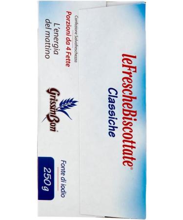  Italian Gourmet E.R. Grissinbon Fresh Biscottate Pack of 12 Classic Biscottates Oven-baked Biscottates Pack of 250g each pack contains Biscottates + Italian Gourmet Polpa 400g - Buy Online on GoSupps.com