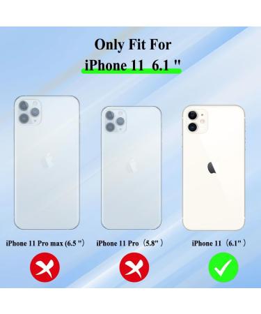 JONLONHA iPhone 11 Glittering Transparent Protective Cover | Luxurious Heart Pattern Shockproof & Scratch-Resistant TPU Case for Women | Full Camera Protection for 6.1 Blue iPhone 11 - Buy Online on GoSupps.com