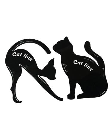 2pcs Eyeliner Stencil Eye Stencil Eyeshadow Stencil Template The Cat