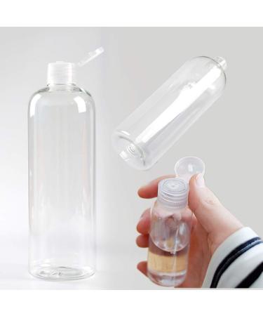 6-Piece Travel Bottle Set with 2 Funnels | 100ml Transparent Cosmetic Plastic Bottles for Shampoo Lotion & Travel Accessories - Buy Online on GoSupps.com