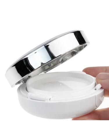 Luxurious Refillable Powder Taper Box - Portable Makeup & Liquid Primer Container with Air Cushion Sponge & Mirror - 15ml - Buy Online on GoSupps.com