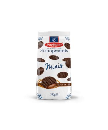 Daelmans Stroopwafels - Mini Chocolate Waffles - 25 x 8 gram in a Bag - Authentic Dutch Caramel Waffles - Stroopwaffels 1