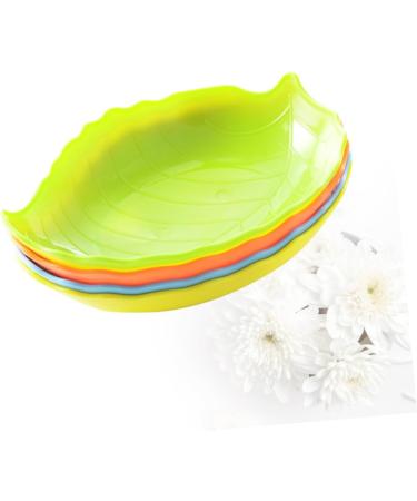 ABOOFAN 10pcs Fruit Plate Candy Snack Dish Kitchen Accessories Candy Plate Leaves - Buy Online on GoSupps.com
