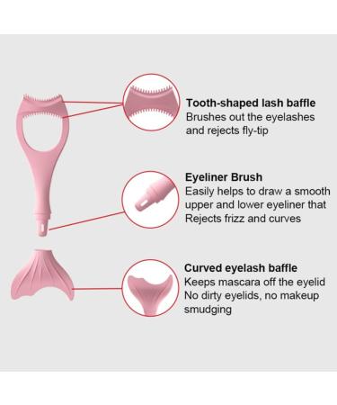 Uonlytech Eyeliner Stencils Silicone Eyeliner Aid Mascara Eyelash Comb Applicator Eyeliner Applicator Tool Gentle Reusable Eyeliner Stencil Eyeliner Tool - Buy Online on GoSupps.com