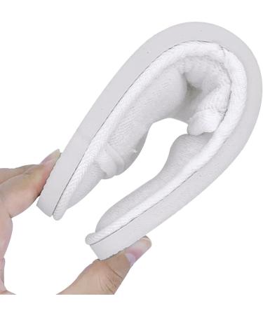 Jomix Unisex Guest Slippers - Washable Terry Bathing Shoes Set (2 Pairs) for Travel & Hotels - Size 42/43 EU - Ideal for Festivals - White - Buy Online on GoSupps.com