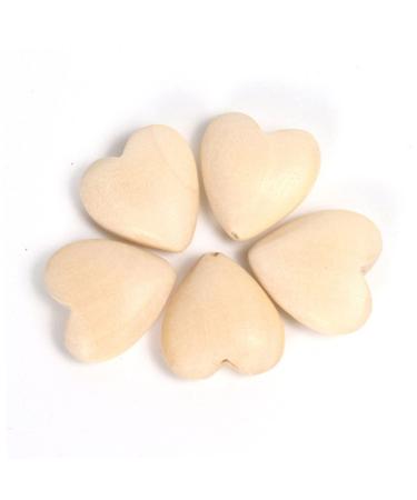 Ibasenice 200 Stk Log Color Peach Cherz Love Spacer Beads - DIY Wooden Heart Jewelry Making Accessories - Buy Online on GoSupps.com