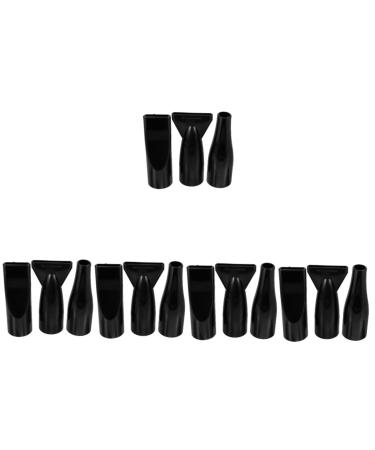 FOMIYES 15 Pcs Pet Water Blower Hairdryer Blow Dryer Hair Dryer Attachment Nozzle Hair Blower Universal 12.00X6.10X4.00CMx5pcs Blackx5pcs