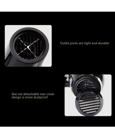 Hair Dryer Professional Ionic Hairdryer 1900W Salon Fast Blow Dryers 3 Heat 2 Speed Settings Low Noise AC Motor with Hair Nozzle Black for Hairstylist Dresser Home 2.0m Long Cable Fast Drying Small - Buy Online on GoSupps.com