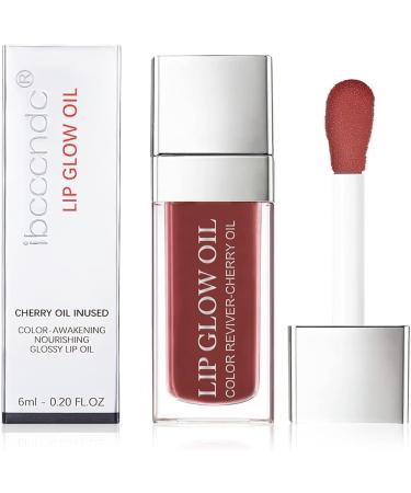 AOOWU Tinted Plumping Lip Oil - Long-Lasting Moisturizing Lip Gloss for Women - Rose Bean Paste Powder Shade - Buy Online on GoSupps.com
