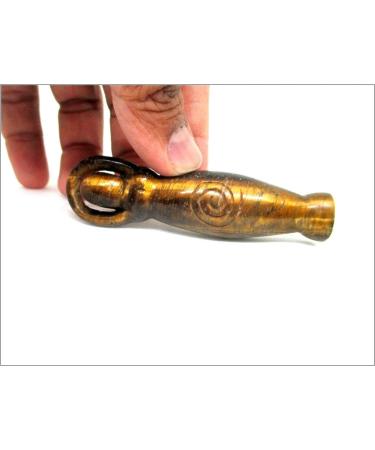 Jet International Energized Tiger Eye Gemstone Magic Stick - 3.5 Inch Pure Genuine Energy Cleansed Crystal for Healing & Therapy - Buy Online on GoSupps.com