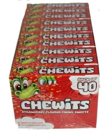 Strawberry Chewits - Pack of 40x - Buy Online on GoSupps.com