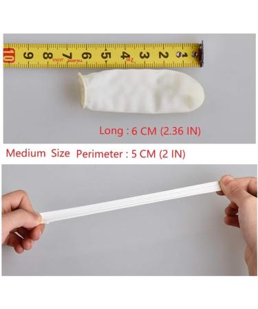 ANSLYQA Finger Cots Latex (Medium 1200 Pcs) Disposable Finger Covers Anti Static Rubber Fingertips Protective for Electronic Repair Crafting Industrial Apply Medium (1200 Count) - Buy Online on GoSupps.com