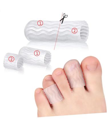 Gel Toe Cap Protector 4 Pairs - Silicone Toe Sleeves for Ingrown Toenails & Hammer Toes - Buy Online on GoSupps.com
