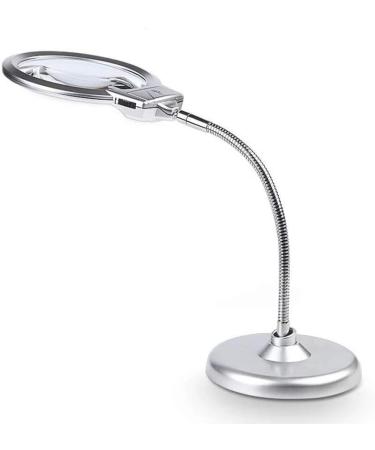 Desktop Double Lens Magnifying Glass with Light Metal Hose Suitable for Older Students to Read/Observe/Repair Advanced 2X 5X Magnifying Glass Good Times - Buy Online on GoSupps.com