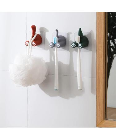 3-Piece Decorative Cartoon Adhesive Hooks - Animal Tail Wall Holders for Towels Keys & More | Waterproof Self-Adhesive Bathroom & Utility Solutions - Buy Online on GoSupps.com