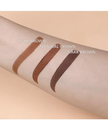 One Step Eyebrow Stamp Shaping Kit - Waterproof Eyebrow Makeup with Soap Powder Stencils & Brushes - Dark Brown - Buy Online on GoSupps.com