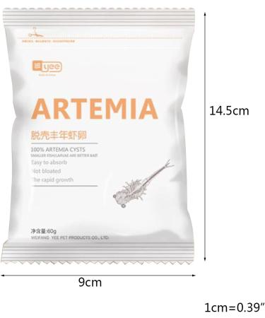 Artemia Brine Shrimp Eggs - Baby Fish Food - Peeled Brine - Shrimp Eggs - Fish - Buy Online on GoSupps.com