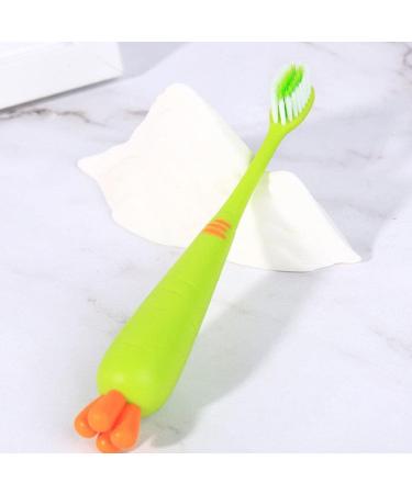 Beaupretty 6pcs Cartoon Carrot Toothbrush Set for Babies - Soft Bristle Training Brushes for Oral Care & Travel - Buy Online on GoSupps.com