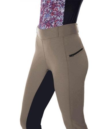 FUAIOKT Horse Riding Pants for Women Tights Exercise Breeches High Waist Sports Riding Gym Yoga Leggings Equestrian Trousers Coffee Small - Buy Online on GoSupps.com