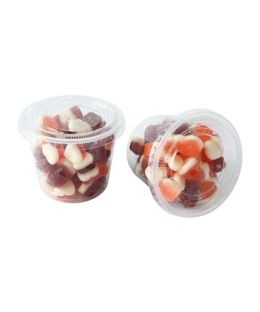 200 Sets 5.5oz Clear Plastic Disposable Portion Cups with Lids - Premium Small Containers for Souffle, Condiments, Jello Shots, Slime & Medicine - Buy Online on GoSupps.com