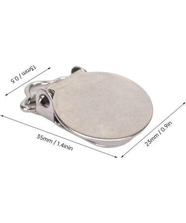 Round Electroplated Metal Pacifier Clips - Stainless Steel Suspender Clips - Buy Online on GoSupps.com