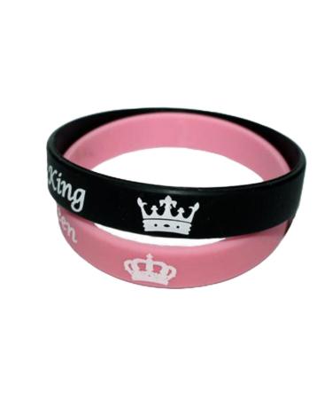 MAGICLULU 4pcs Valentines Day Gift Connecting Bracelets for Couples Wedding Party Gifts Bf and Bracelets Couple Bracelets Valentines Day Bracelets Silicone Slap Bracelets Lovers Earrings As Shown 20X6.4X1.2cm