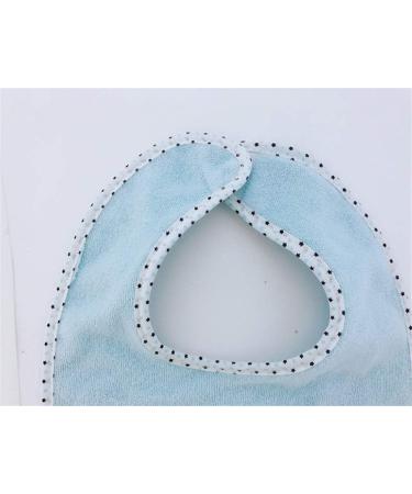 Soft Double Layers 80% Cotton Absorbent Bandana Bibs Set for Baby - 7 Piece (Blue) - Buy Online on GoSupps.com