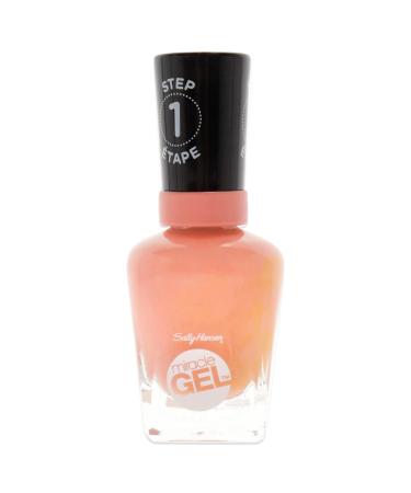Sally Hansen Miracle Gel Nail Polish  Shade Malibu Peach 379 (Packaging May Vary) Malibu Peach 0.50 Fl Oz (Pack of 1)