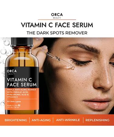 Vitamin C Serum for Face with Hyaluronic Acid - Brightening Skin Serum - Buy Online on GoSupps.com