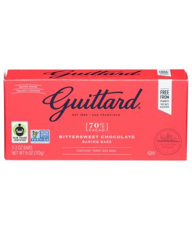 Guittard, Bar Chocolate Baking Bittersweet, 2 Ounce, 3 Pack