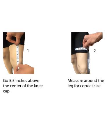 Compression Support Knee Brace with Stays & Visco Patella | XXX-Large Black - Best for Pain Relief & Stability | International Shipping Available - Buy Online on GoSupps.com