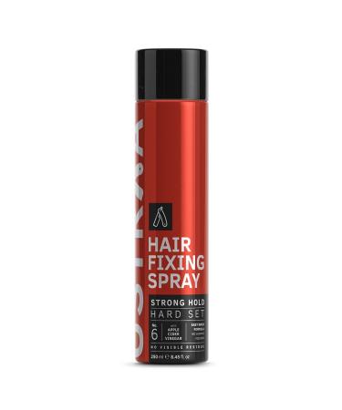 UST'RAA Hair Fixing Spray Strong Hold Hair Spray | Extreme Hold | Adds Shine to Your Hair | Even Coating with finer spray |Ideal for longer hair length Black