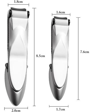 5 Colors Nail Cutter Toenail Clippers and Fingernail Cutters Ergonomic Splash-Proof Stainless Steel Home Nail Clipper for Women - Buy Online on GoSupps.com