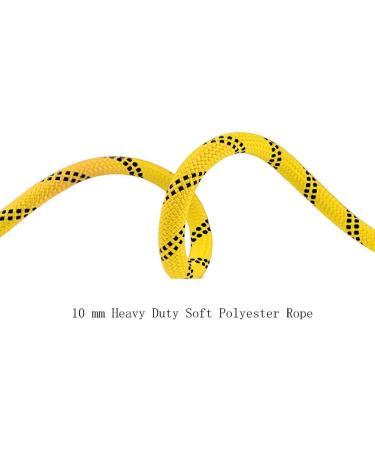 Aoneky 10mm Outdoor Rope - Yellow - 32.0 Feet - Durable and Versatile - Buy Online on GoSupps.com
