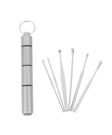 OATIPHO 6-Piece Ear Wax Remover Kit Portable Ear Cleaning Tools for Home Use and Travel Includes Soft Tips