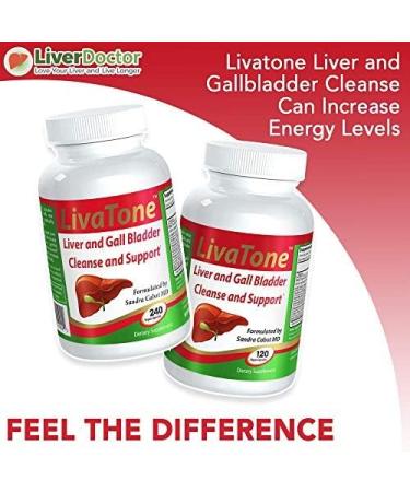 Livatone Liver Detox Cleanse 120 Capsules - Dr. Formulated Milk Thistle & Antioxidants for Liver and Gallbladder Health - Buy Online on GoSupps.com