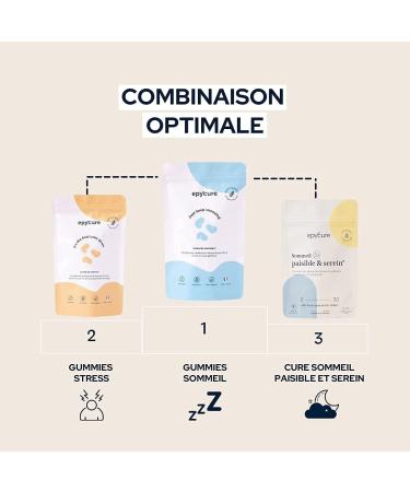 EPYCURE - Fast Sleep Gummies Without Sugars - Faster Sleep Relaxation Restorative Sleep - 100% Natural - St. John's Wort Indian Nard Passionflower - 15 Day - Vegan - Made in France - Buy Online on GoSupps.com