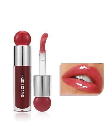 Big Brush Head Lip Gloss Moisturizing & Nourishing Lip Oil Non-Sticky Long Lasting Jelly Liquid Lipsticks Lip Tint Lip Glaze Makeup Gift for Women (# 108)