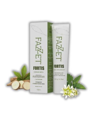 4.3oz Fortis Toothpaste for Sensitive Teeth - Anti-Cavity and Anti-Hypersensitivity Toothpaste for Daily Protection - Fresh Spearmint Flavor