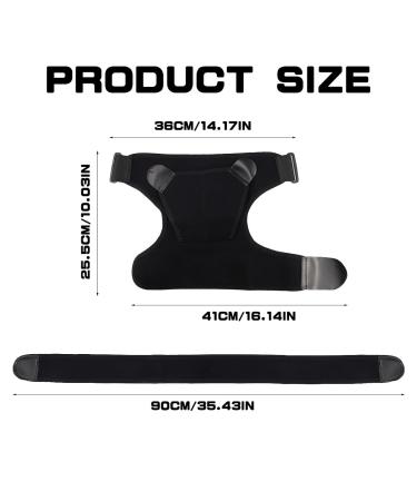 Shoulder Brace - Adjustable Neoprene Rotator Cuff Support & Compression Sleeve for Fitness & Torn AC Joint - Breathable Shoulder Protector - Buy Online on GoSupps.com