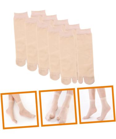 Beaupretty 5 Pairs Flops Socks Summer Socks Anti-skidding Stockings Compression Anklets Two- Toe Socks Universal Stockings Elastic Socks Two-toe Stockings Japanese Style Socks Simple Socks - Buy Online on GoSupps.com