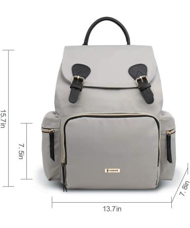 VS VOGSHOW Diaper Bag Backpack: Stylish & Durable Gray Maternity Nappy Bag - Buy Online on GoSupps.com