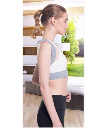 Adjustable Posture Corrector Back Shoulder Straighten Pedic Brace Belt for Clavicle Spine Men Women (Color : Light Grey Size : Medium) (Light Grey M) Light Grey Medium - Buy Online on GoSupps.com